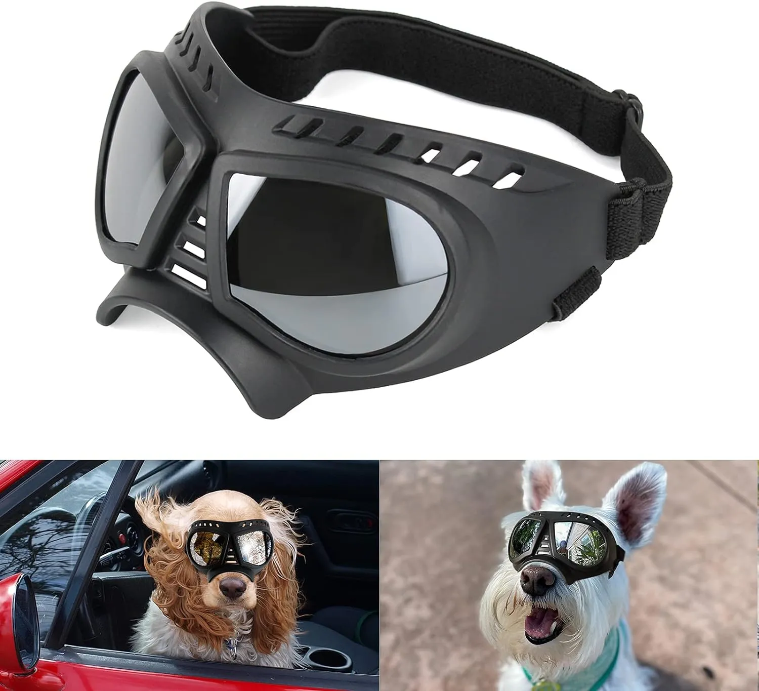 Transparent Dog Glasses