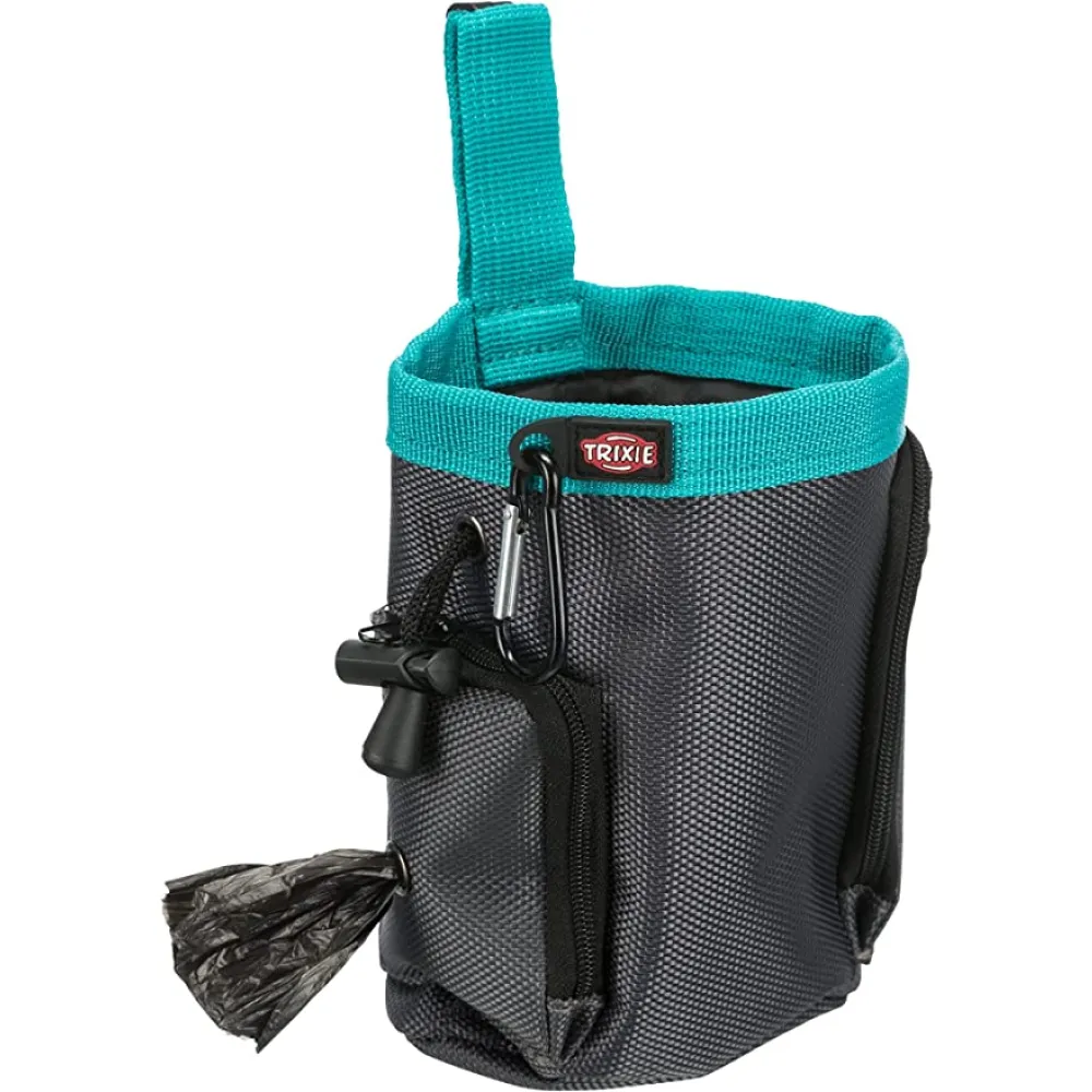Trixie Baggy 2 in1 Snack Bag for Dogs and Cats (Grey)