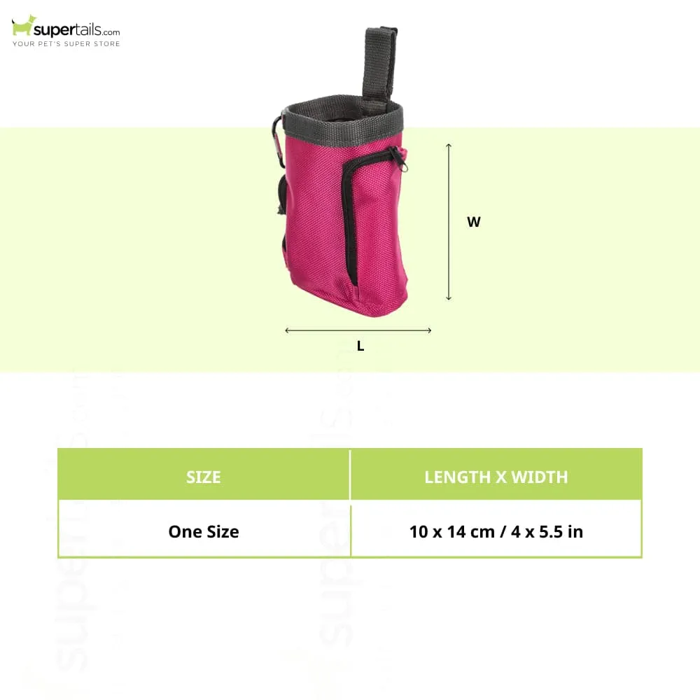 Trixie Baggy 2 in1 Snack Bag for Dogs and Cats (Pink)