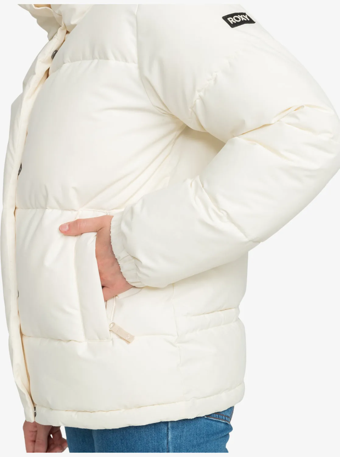 Winter Rebel Winter Bomber Jacket - Egret