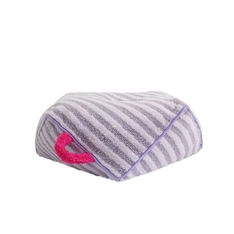 ZEZE Soft Striped Purple Pet Cushion